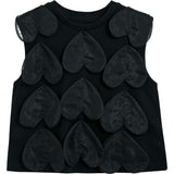 Hearts Sleeveless Shorts Set
