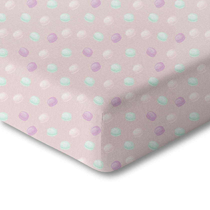 Organic Crib Sheet - Macarons