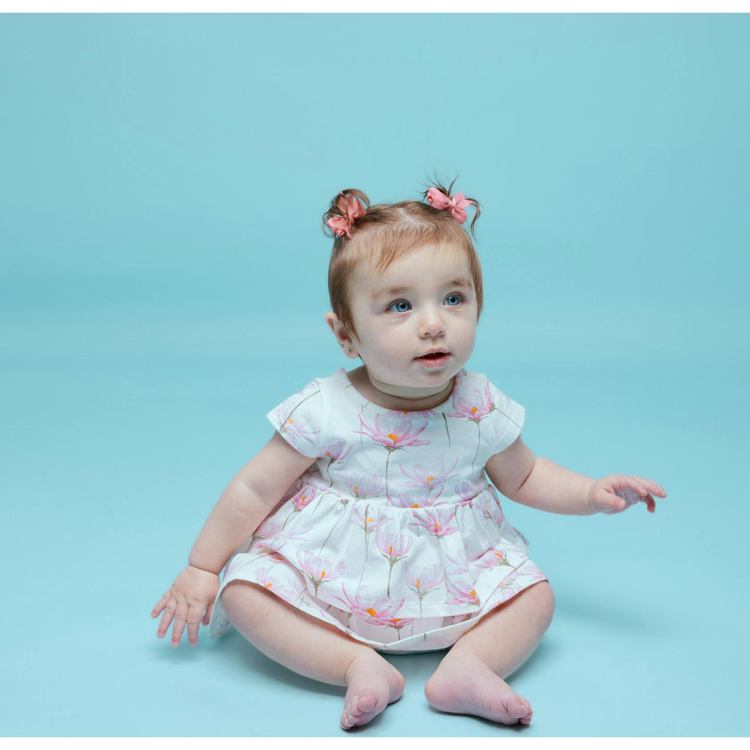 Round Neck 2-Layered Dress With Matching Bloomers