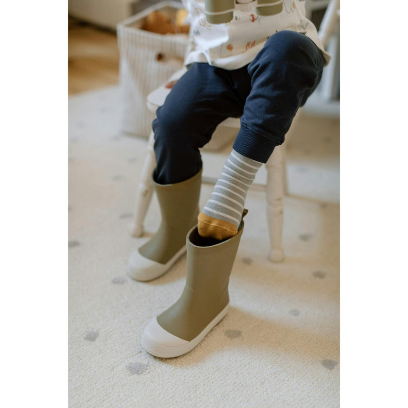 Explorer Contrast Tow Rain Boot, Green