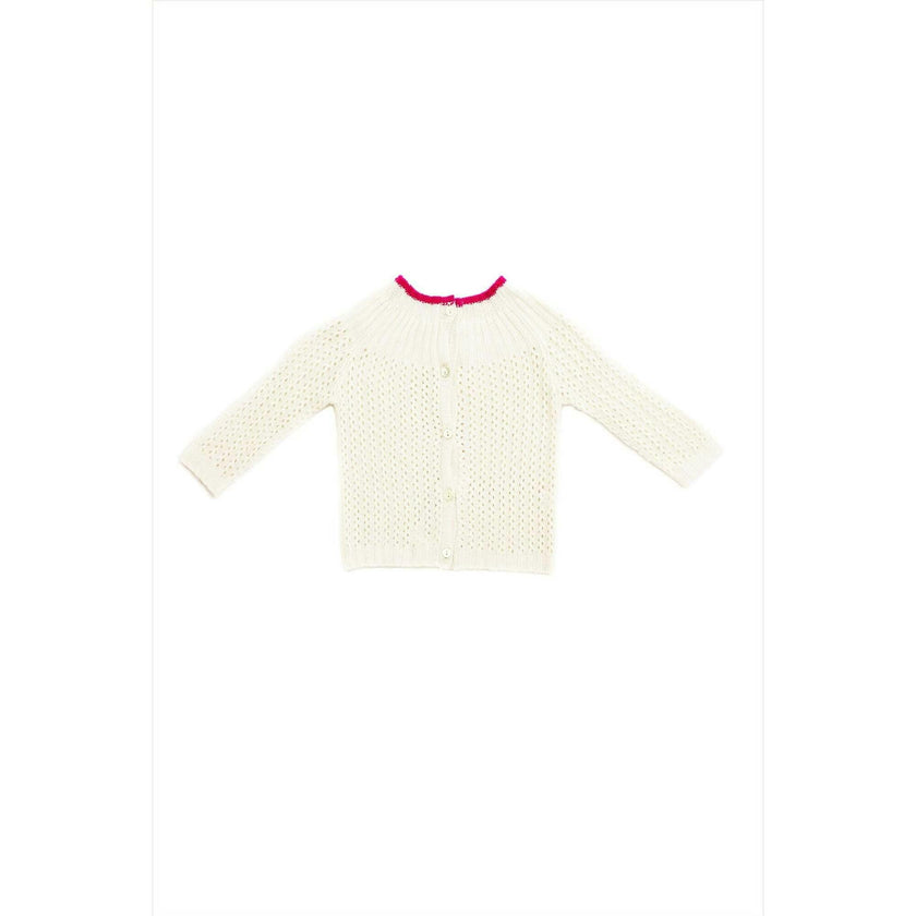 Cashmere Yoke Cardigan, Multi