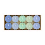 Blue & Green Tealight Candles