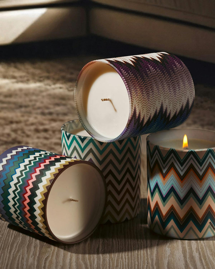 Scented Candle Watamu Zig Zag 220Gr  Diam. 3.3"