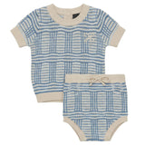 Plaid Knit 2 PCS Set