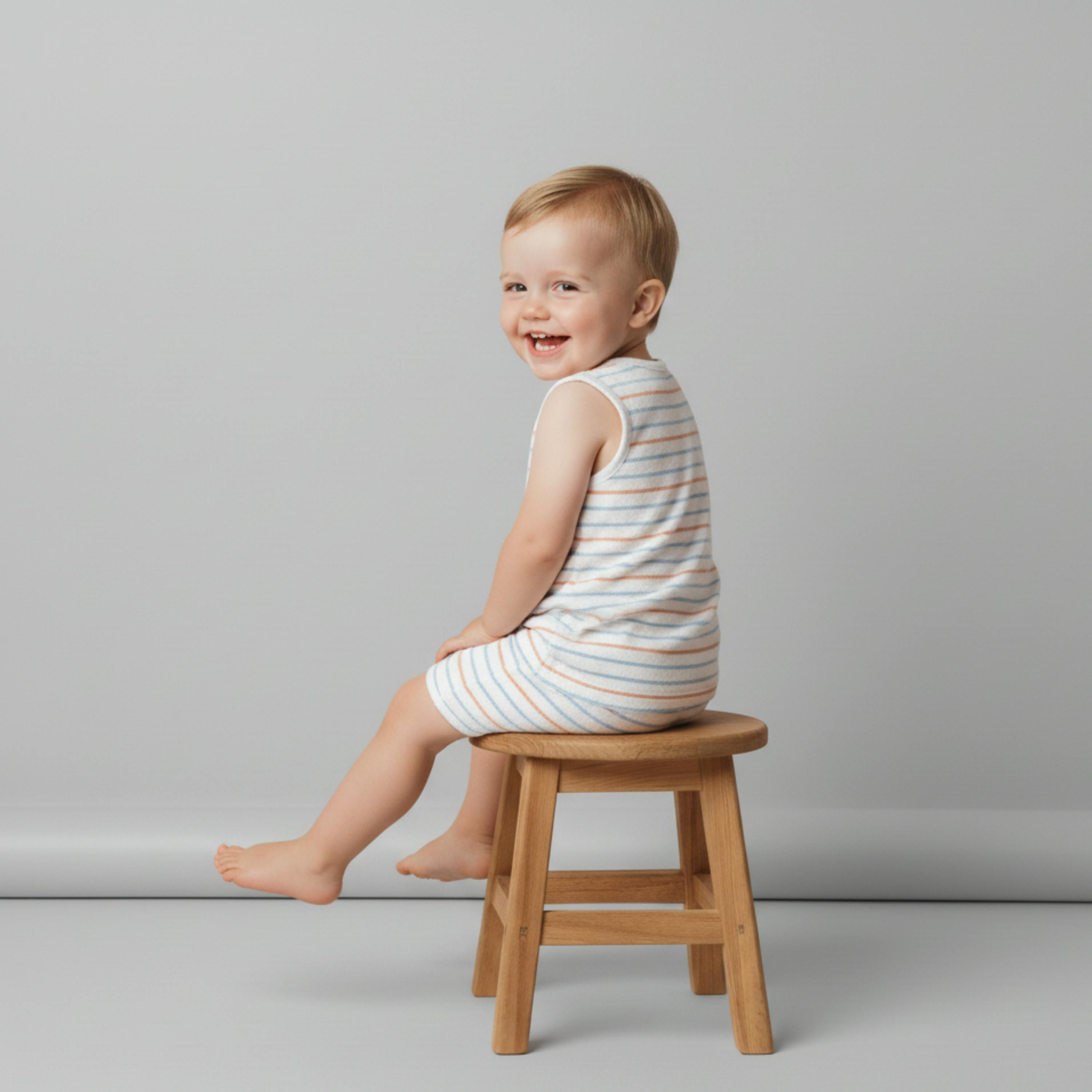 Organic Sleeveless Tee & Shorts Set - Cabana Stripes