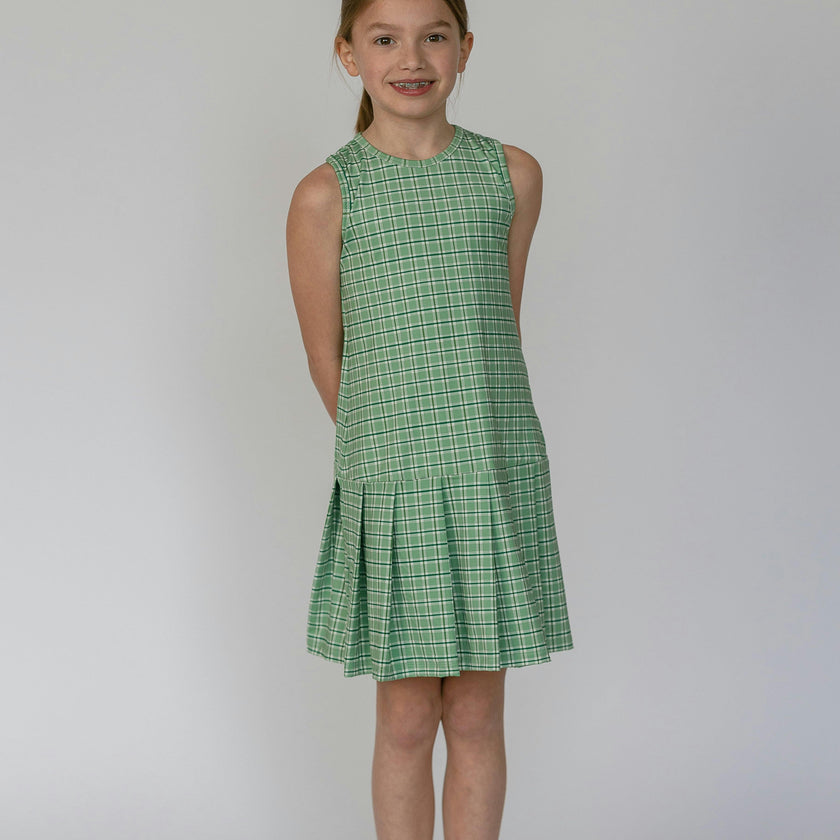 Tennis Dress in Apple Check