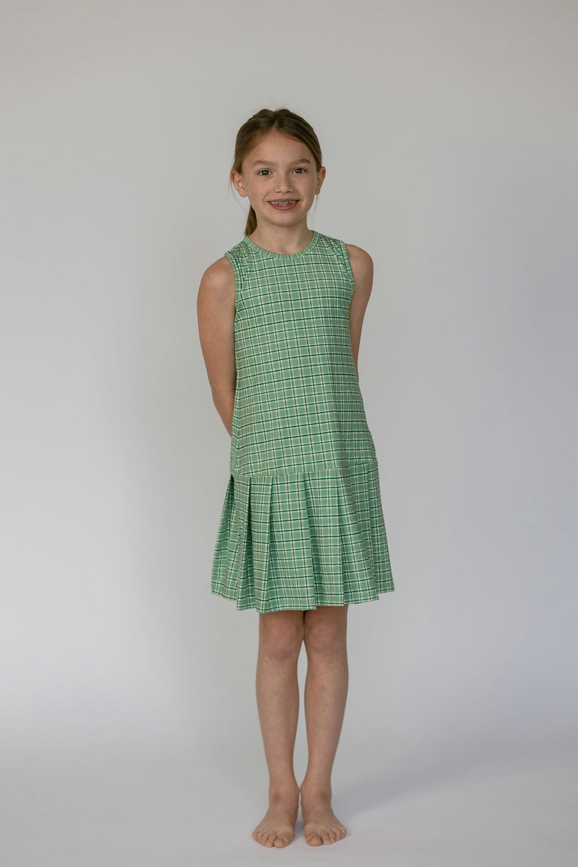 Tennis Dress in Apple Check