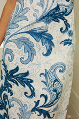 Hayden Blue Wave Strapless Midi Dress