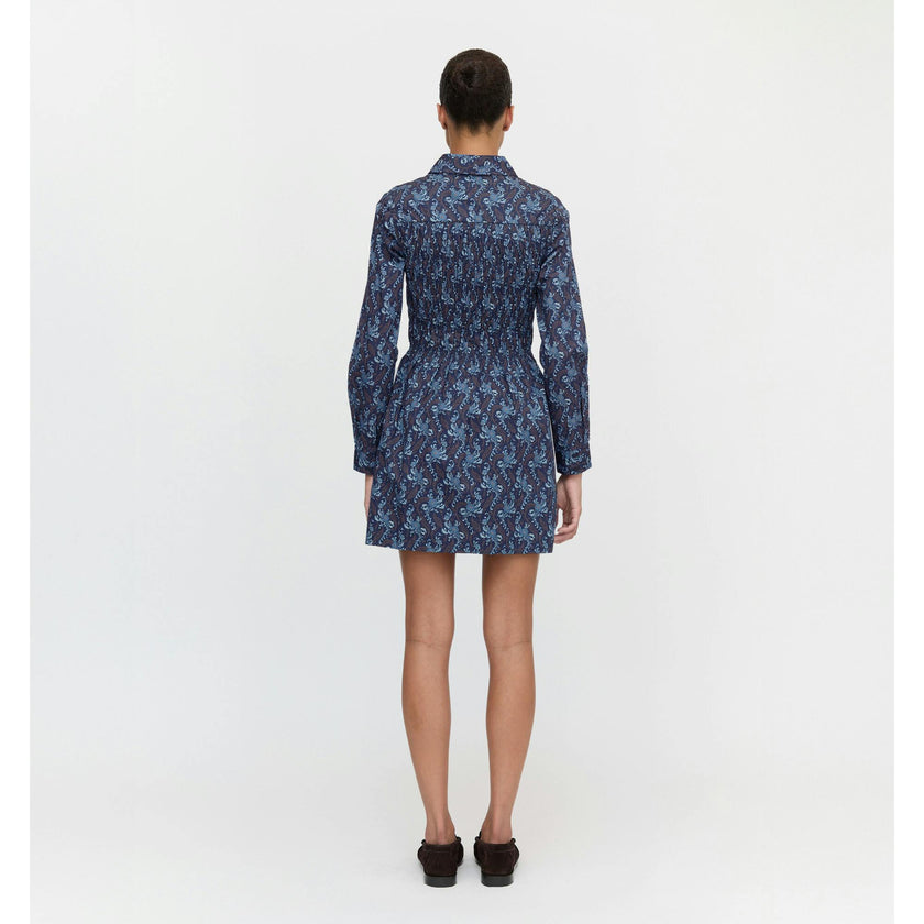 The Mira Dress - Navy Cala Paisley