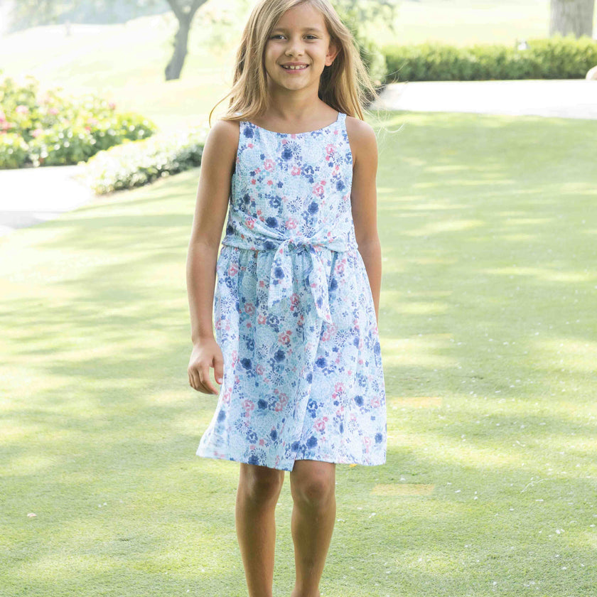 Floral Dress With Front Tie