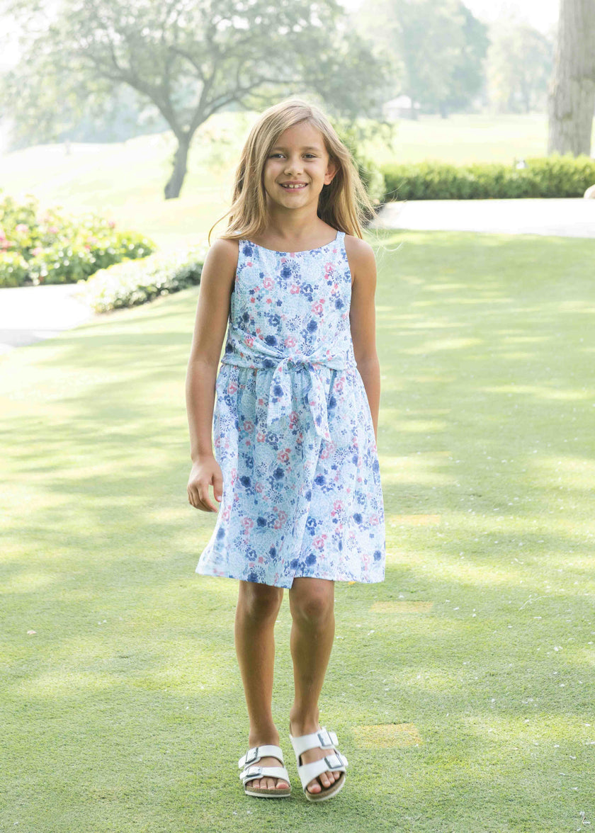 Floral Dress With Front Tie