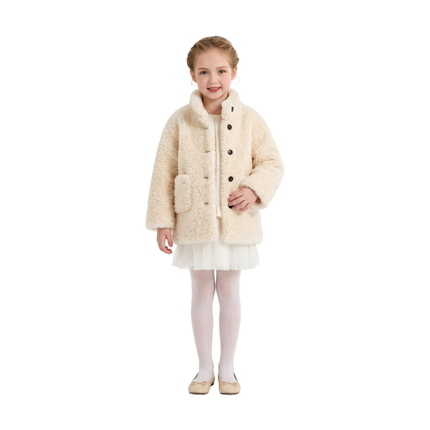 Beige Shearling Coat