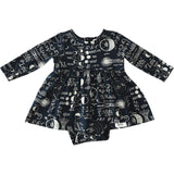 Long Sleeve Bubble Romper In STEM