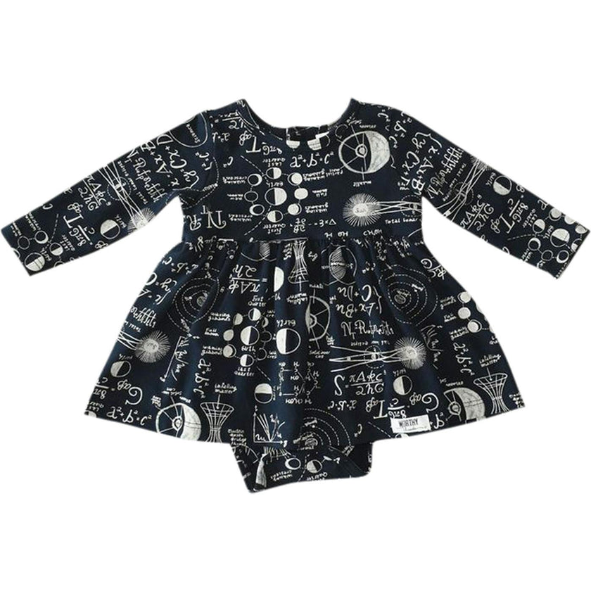 Long Sleeve Bubble Romper In STEM