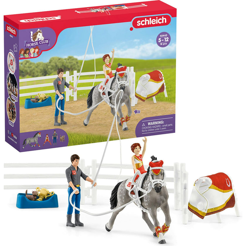 Schleich Club: Mia's Vaulting Set - 18 Piece Playset