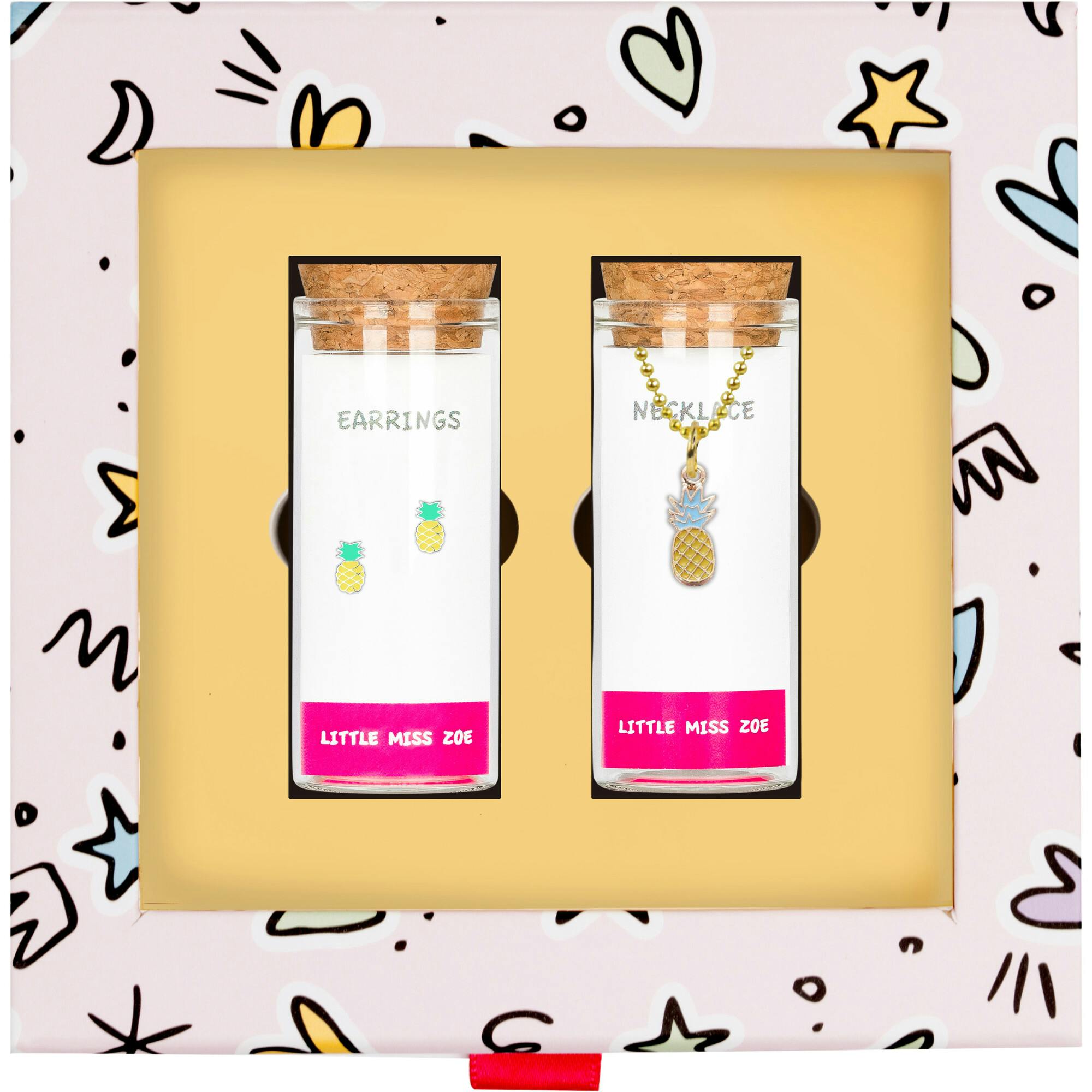 Pineapple Necklace and Earrings Gift Set