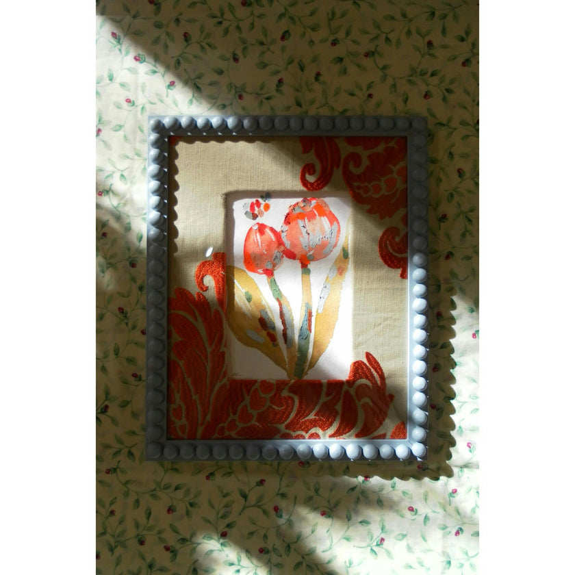 Slow Seeds No. 1 – Original Watercolor & Oil Pastel Painting