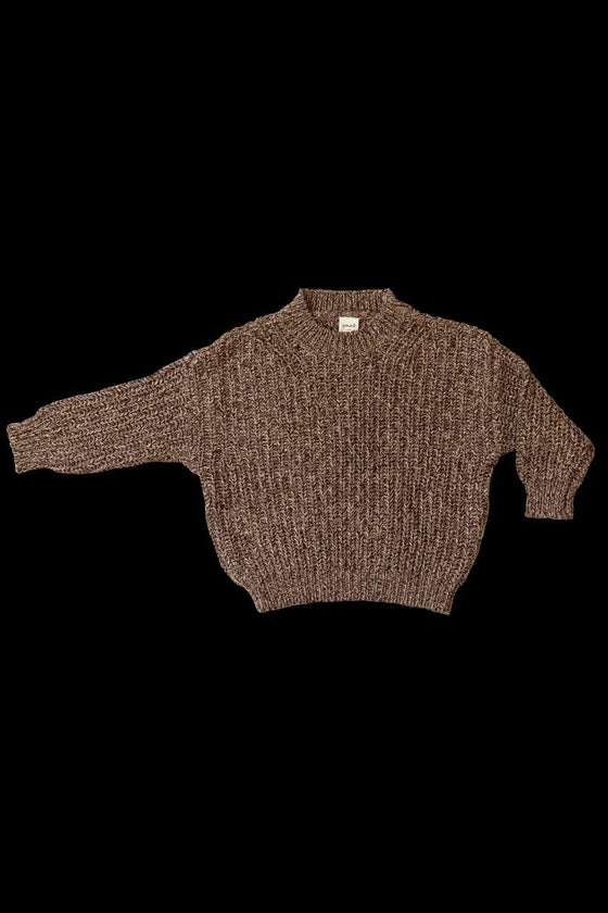 CHUNKY KNIT SWEATER | BARK