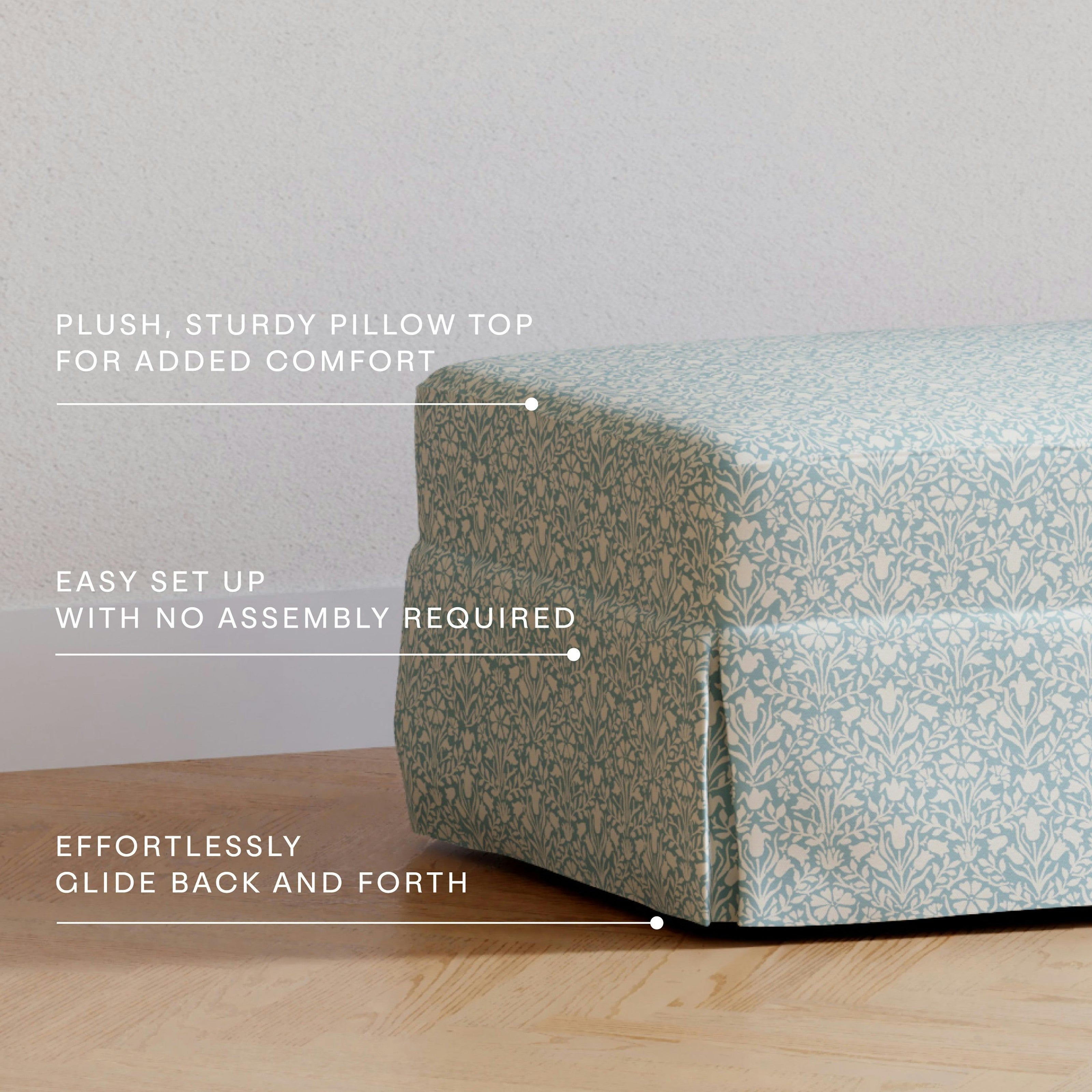 Namesake Morris & Co. x Namesake Crawford Gliding Ottoman