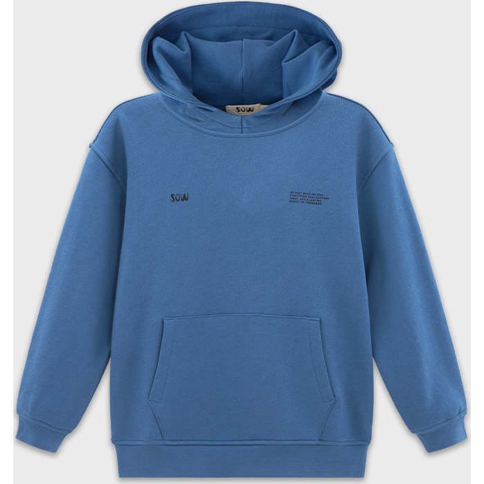 Relaxed Cotton Hoodie With Print