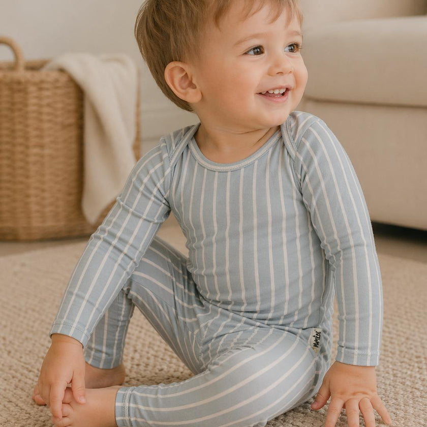 Vertical Pinstripe Loungewear Set