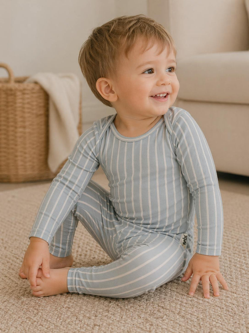 Vertical Pinstripe Loungewear Set
