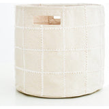 Handmade Canvas Storage Basket Lace