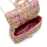 Classic Tweed Pearl Handbag