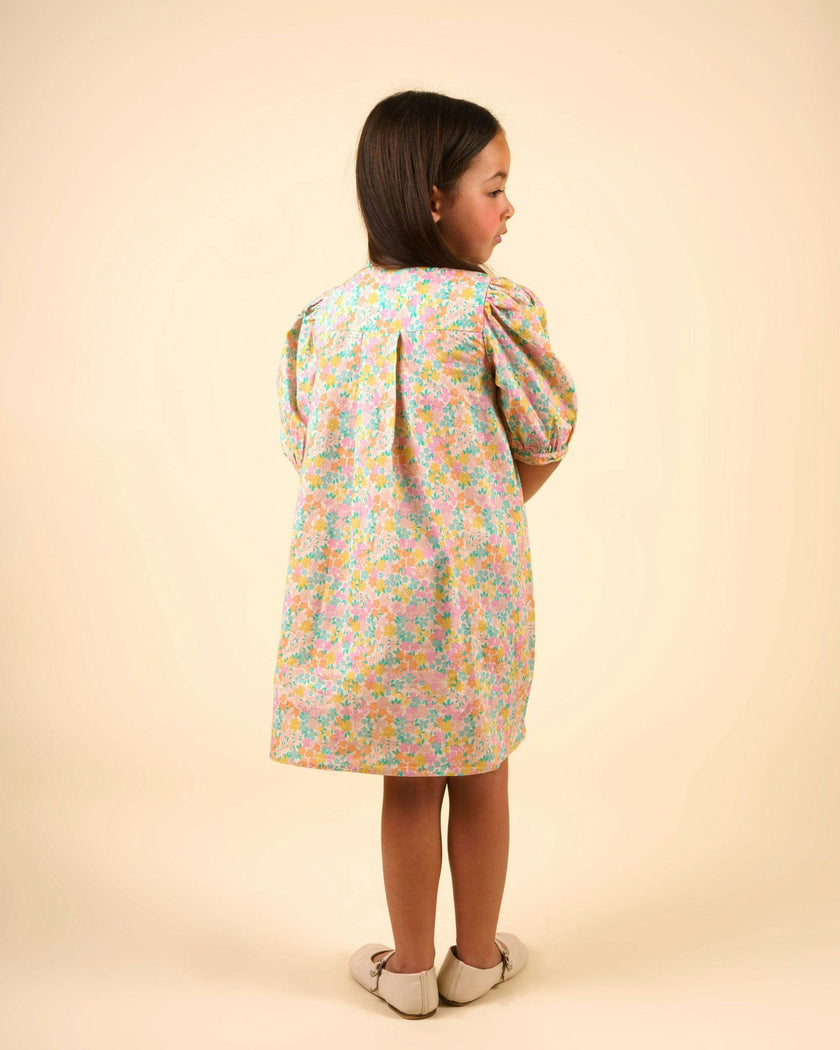 Jane Dress - Emma Floral Mint print
