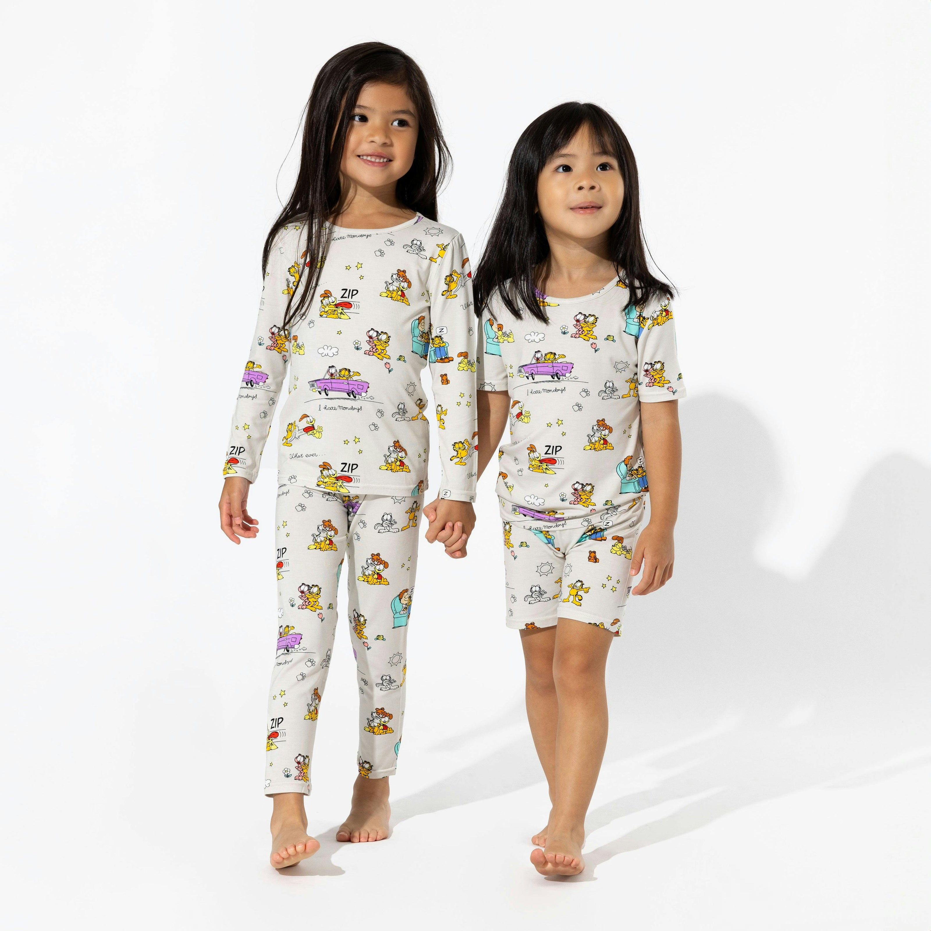 Garfield & Friends Bamboo Kids Pajama Short Set