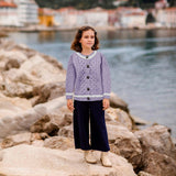 London Days Merino Cardigan - Amethyst