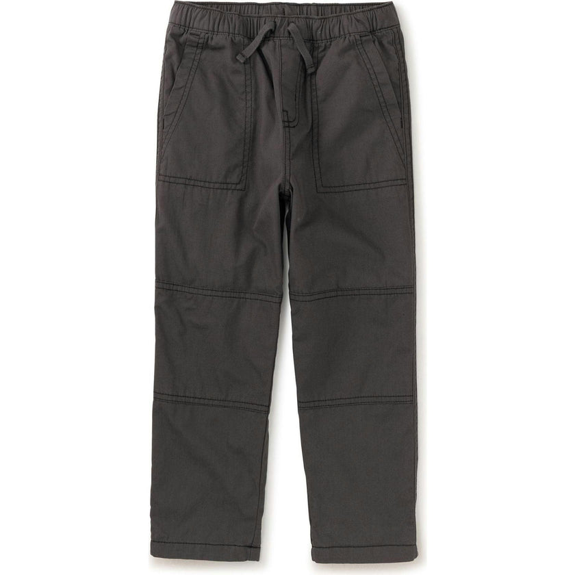 Cozy Does It Elastic Waist Drawstring Lined Pants, Black