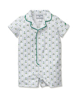 Baby's Twill Summer Romper in Fairway Stripe
