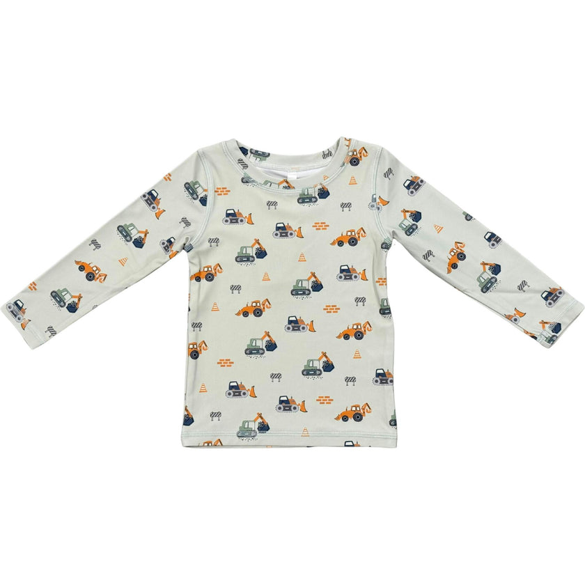 Boy's Long Sleeve Rash Guard Swim Shirt
