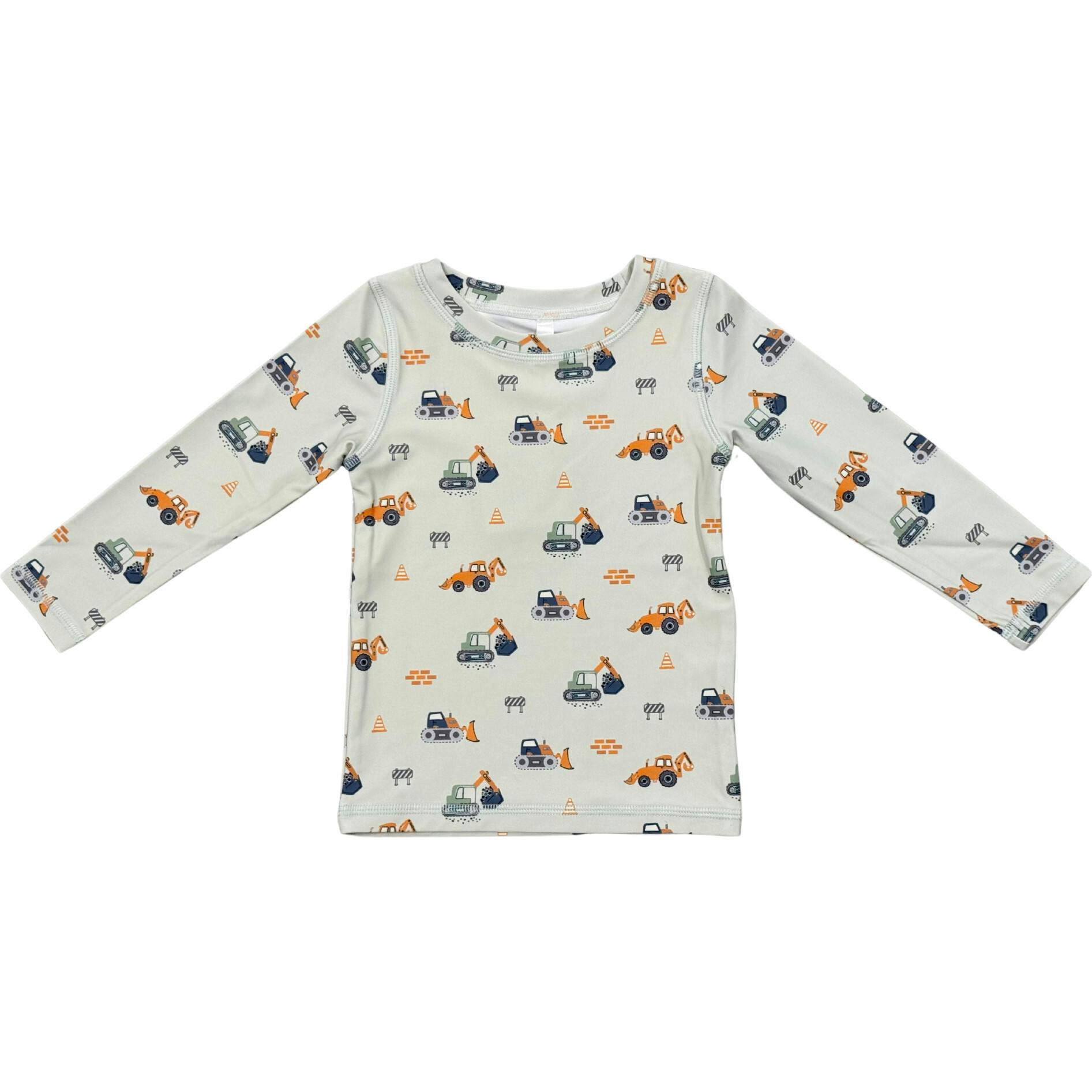 Boy's Long Sleeve Rash Guard Swim Shirt
