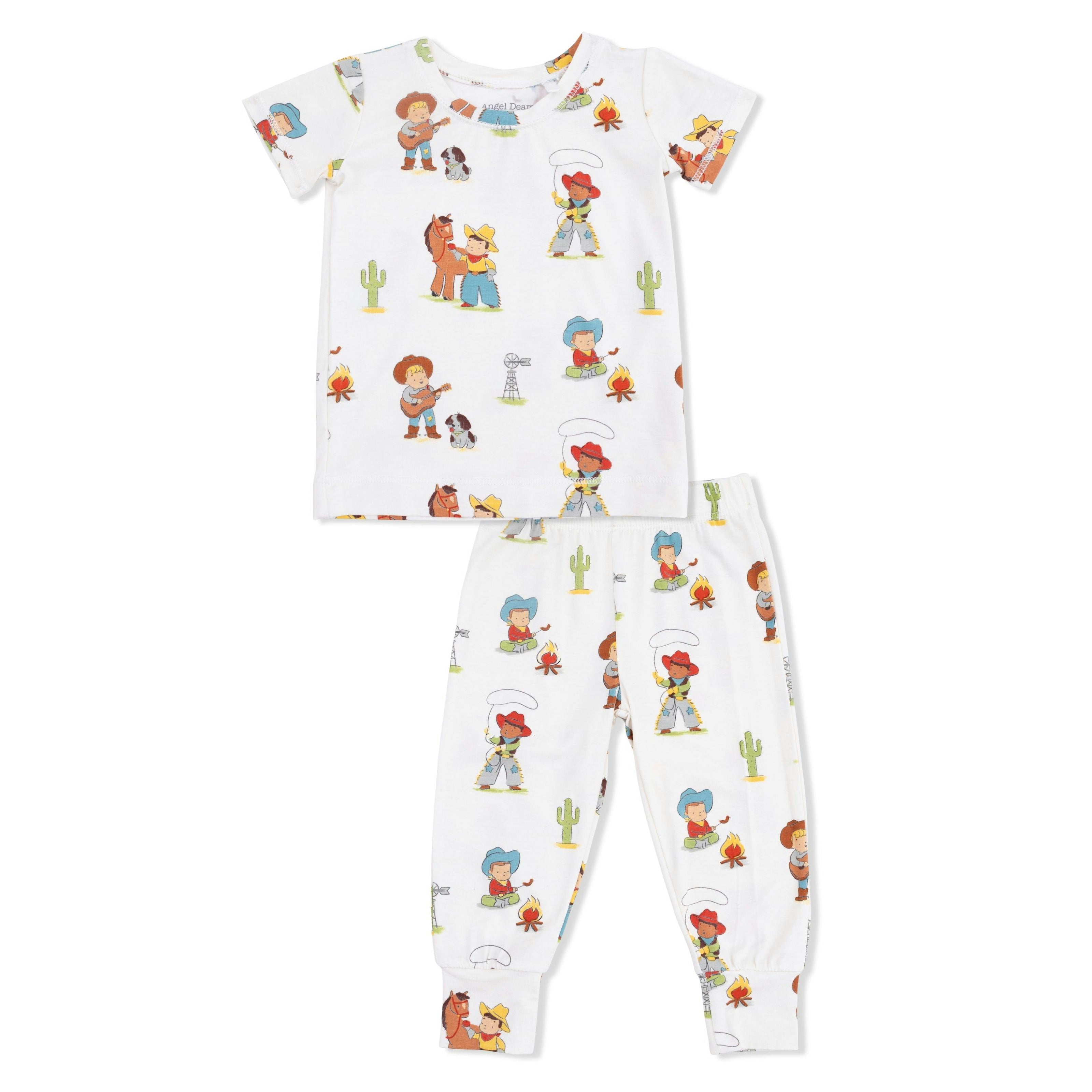 Vintage Cowboys - Short Sleeve Loungewear Set