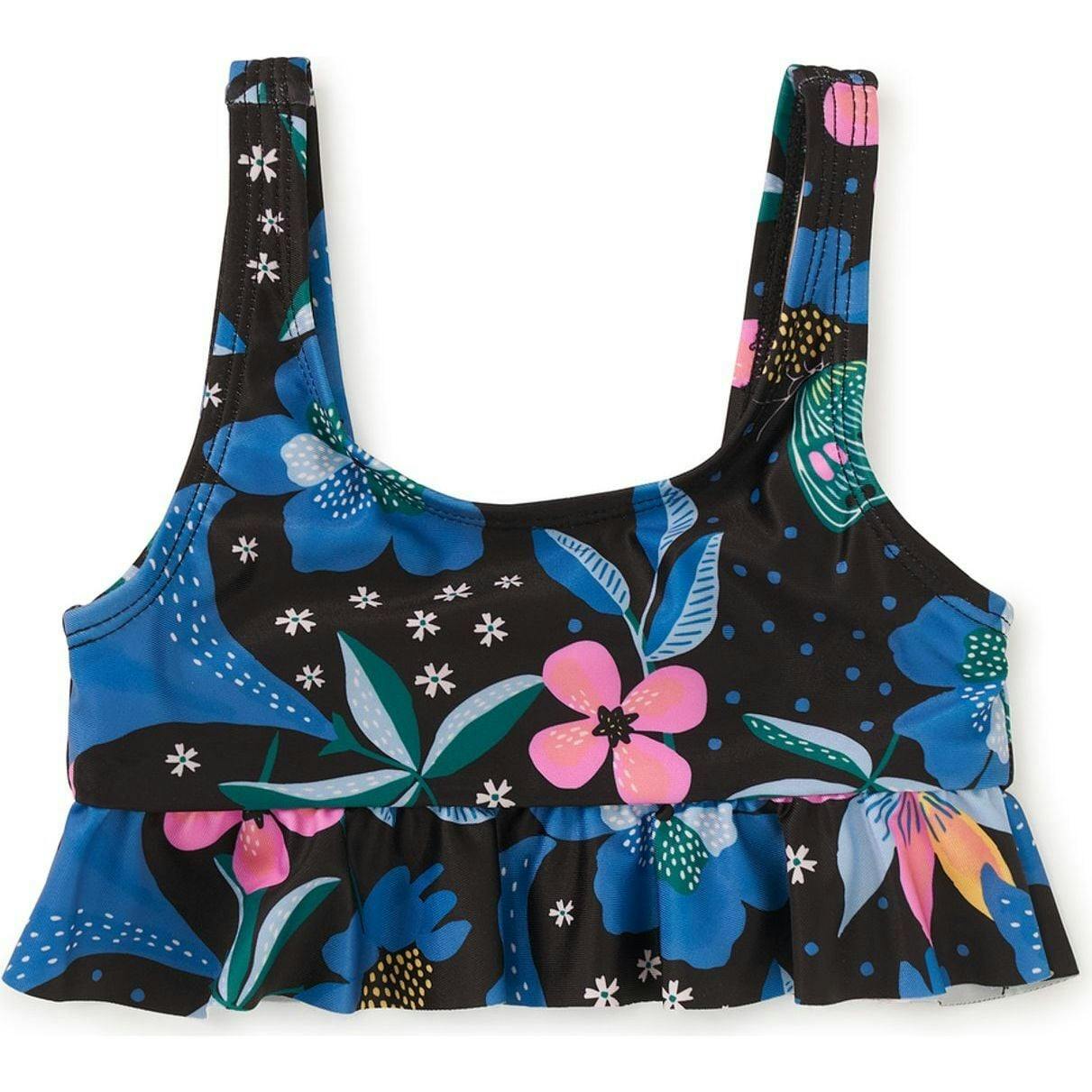 Ruffle Tankini Swim Top 2.0, Black