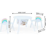 Fantasy Fields by Teamson Kids - Rainbow Fishnet Play Table & Chairs Kids Furniture