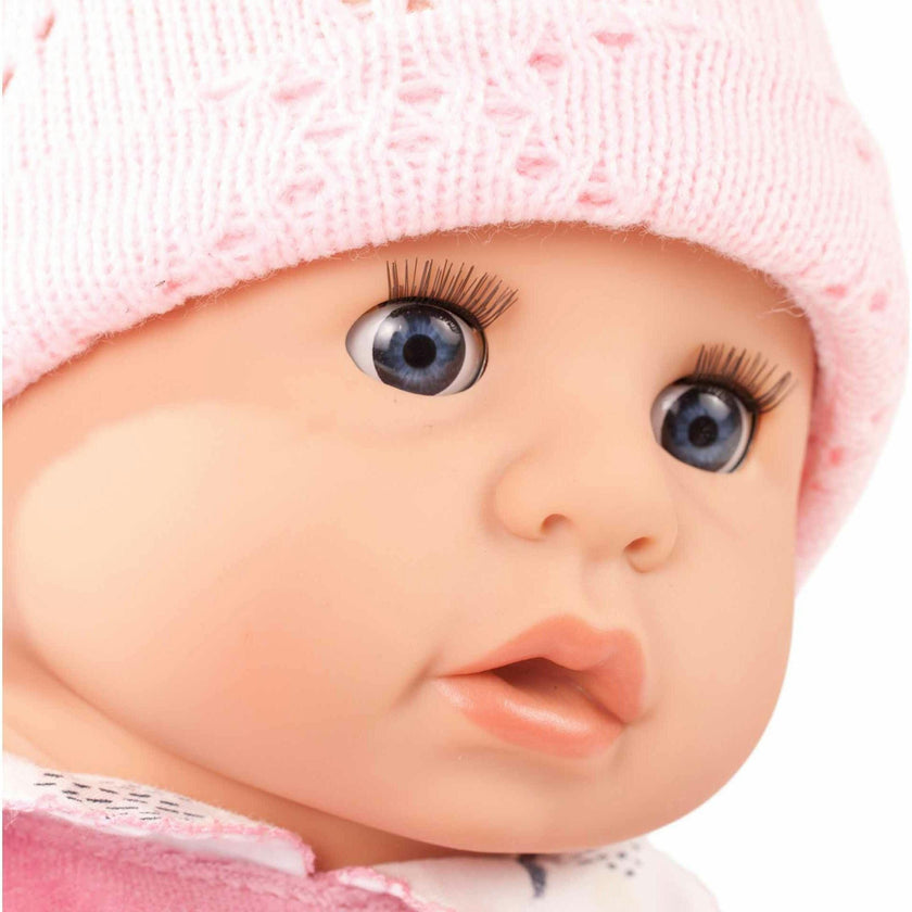 Cookie 19" Soft Baby Doll in Pink with Blue Sleeping Eyes and Accessories