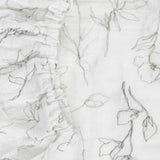 Organic Cotton Muslin Crib Sheet - Pencil Floral