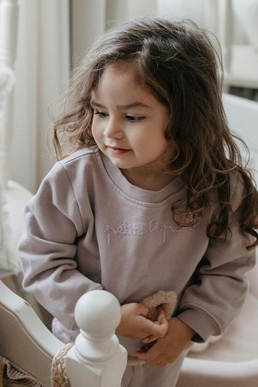 Finley | Cotton Fleece Sweatsuit Set | Petit Lapin | Bark