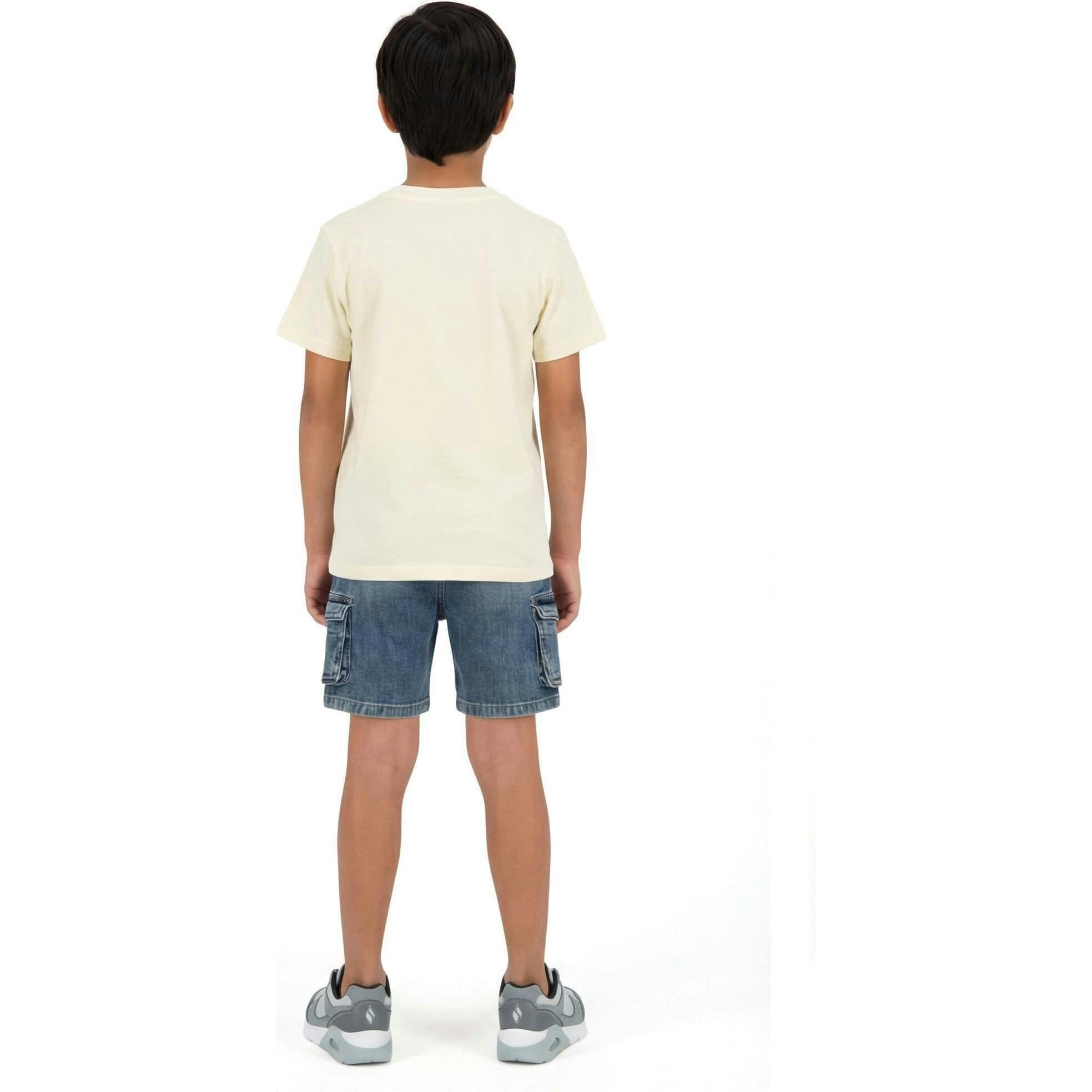 Big Kid Boys Graphic Tee | White Palm Tree