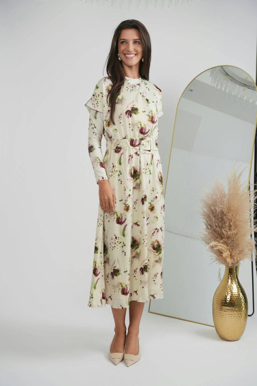 Printed Midi Dress Set
