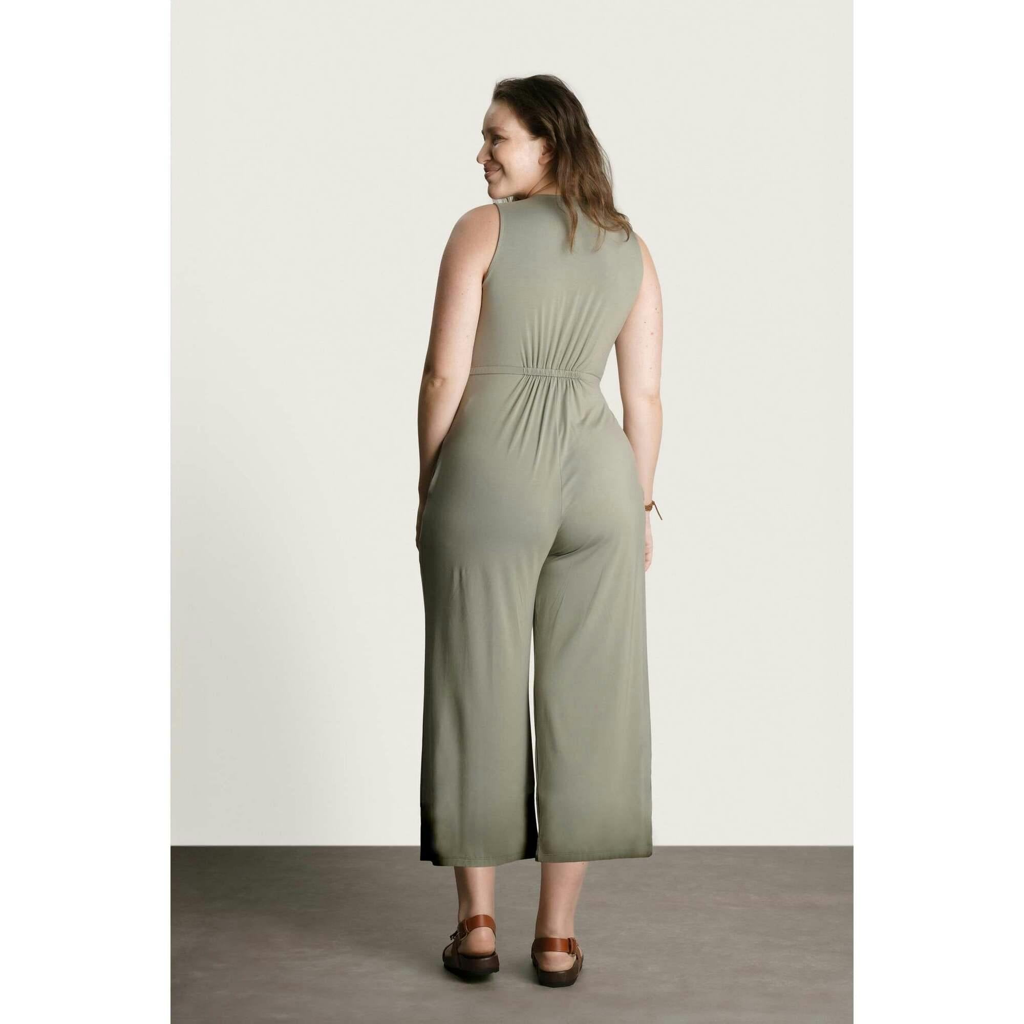 Women's Maternity Francesca Sleeveless Wrap-Tie Jumpsuit