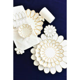 Deco Gold Scallop Serving Bowl