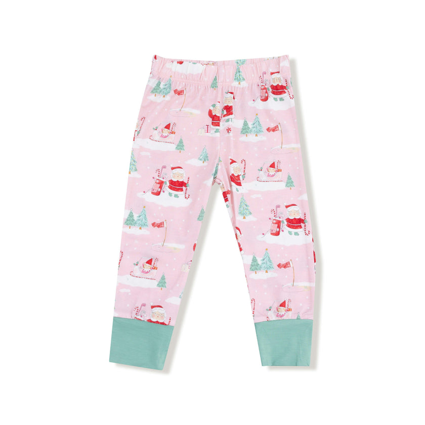 Golfing Mrs. Claus and Elves - Long Sleeve Loungewear Set