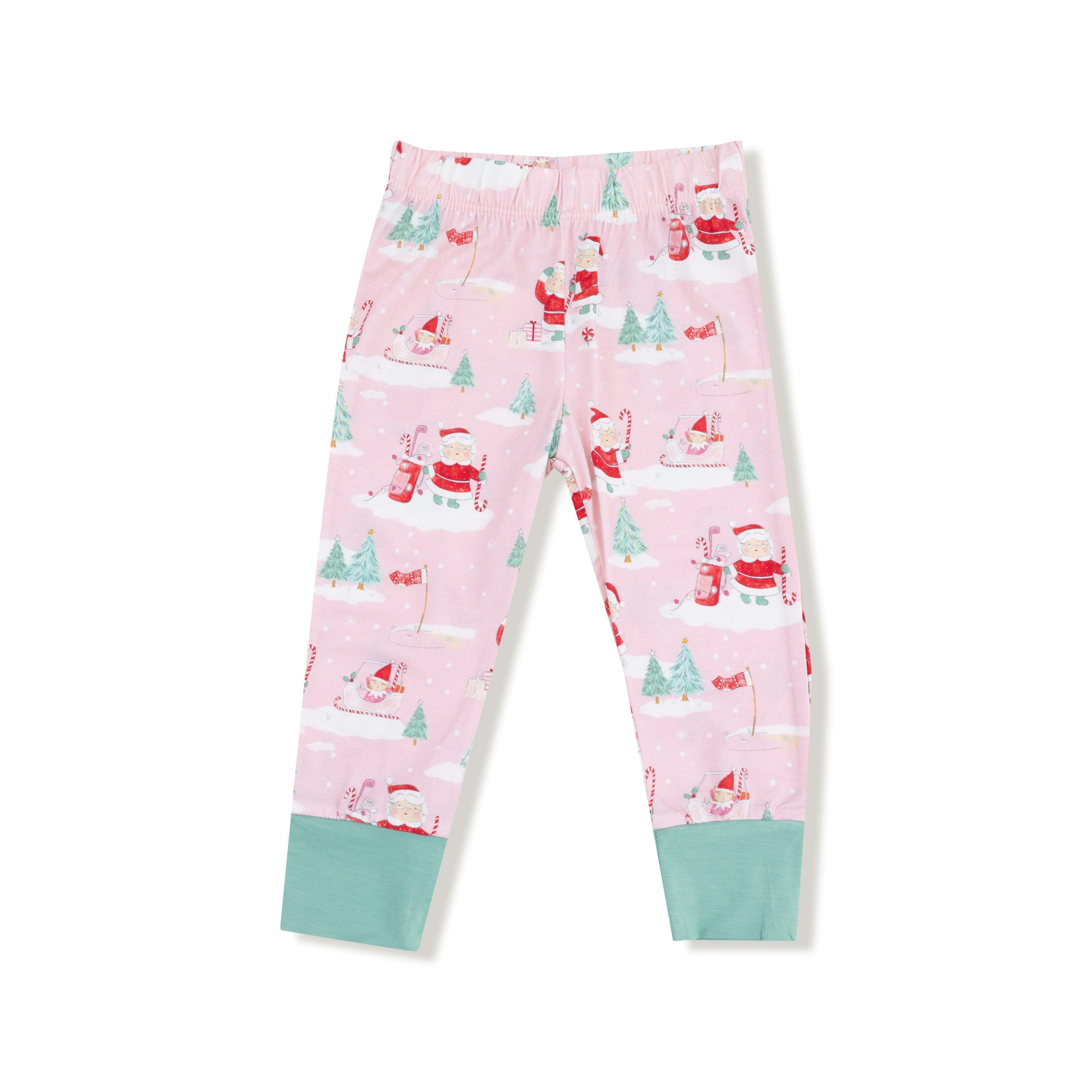 Golfing Mrs. Claus and Elves - Long Sleeve Loungewear Set
