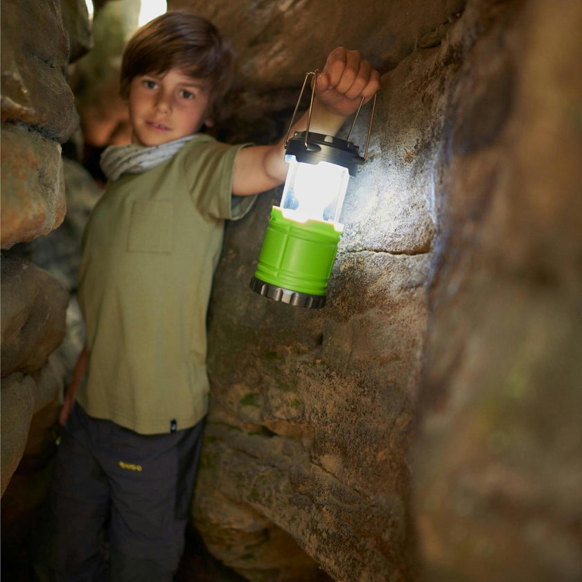 Terra Kids Camping Lantern with Sturdy Handles for Carrying & Hanging and Handy Storage Compartment
