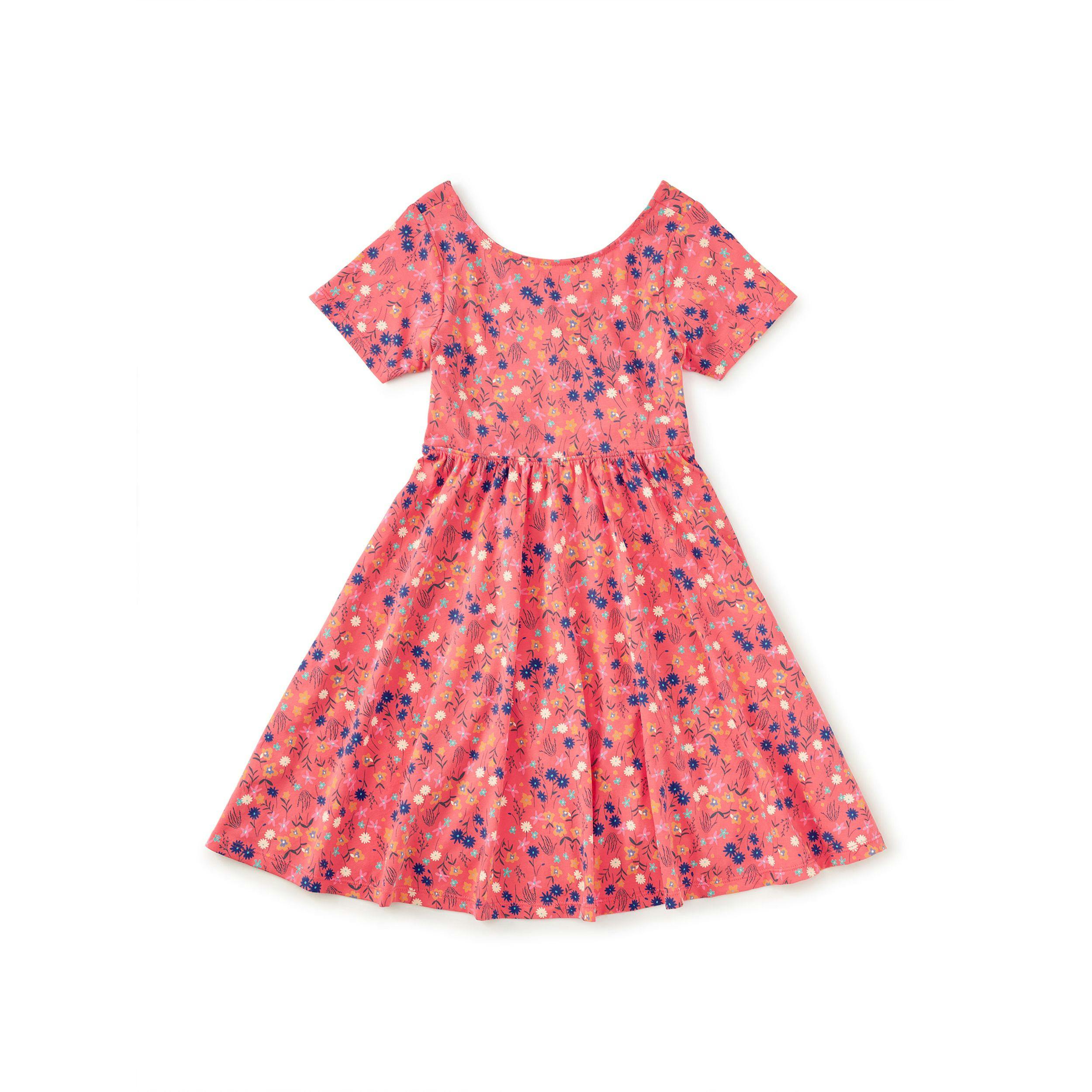 Twist Back Ballet Dress, Malindi Wildflowers