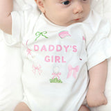Daddy's Girl Golf Icon Short Sleeve Romper - White